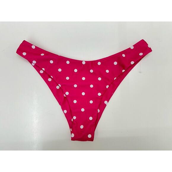 Zaful Womens Swimsuit Size 6 Two Piece Bikini Pink Polka Dot - Picture 9 of 14